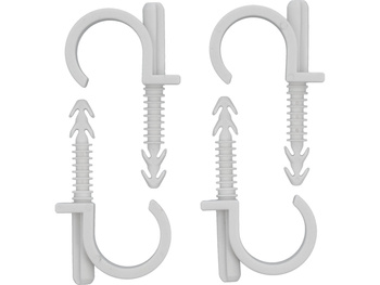 UCHWYTY MONTAŻOWE, INSTALATORSKIE Z KOŁKIEM SZYBKIEGO MONTAŻU DO RUR 32MM 4SZT.