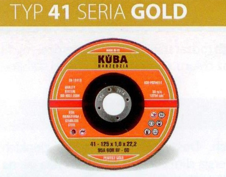 TARCZA 41 125X1,6X22,2 95A46RBF-80 PERFECT GOLD