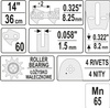 PROWADNICA ŁAŃCUCHA DO PILAREK 14" .325E