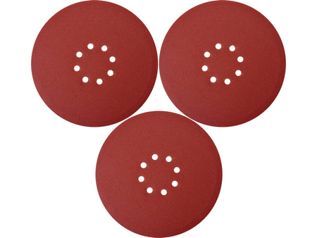 PAPIER ŚCIERNY OKRĄGŁY Z RZEPEM 225 MM P240 DLA YT-82340 YT-82350 / 3 SZT.