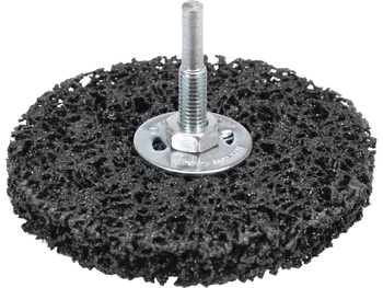 SZCZOTKA TARCZOWA 100MM Z TRZPIENIEM NA WIERTARKĘ