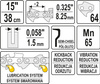 ŁAŃCUCH TNĄCY DO PILARKI 15" .325