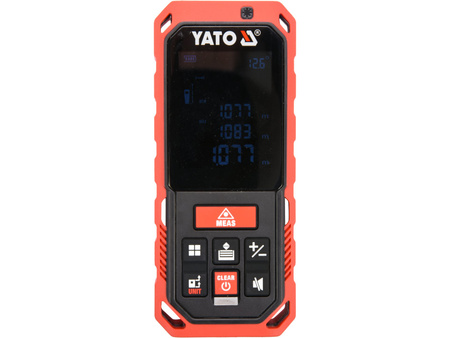 DALMIERZ LASEROWY DO POMIARÓW ODLEGŁOŚCI W ZAKRESIE 0,2-60M, FUNKCJE POMIARU CIĄGŁEGO, OBLICZANIA POWIERZCHNI I KUBATURY, 3 TYP