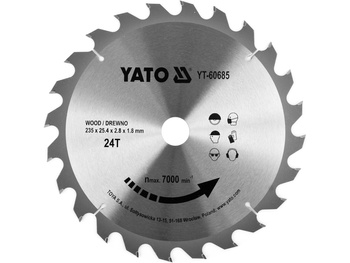 TARCZA WIDIOWA DO DREWNA 235X24TX25,4MM
DLA YT-82153