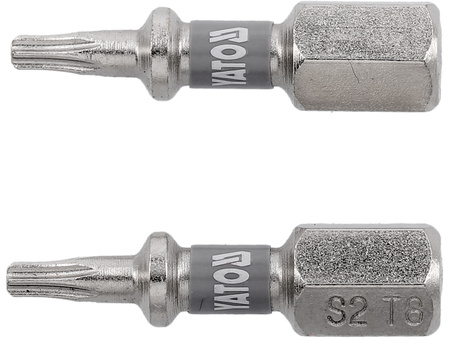 BITY 1/4"X25 MM T8 2 SZT NI