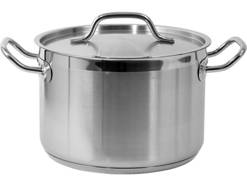 GARNEK ŚREDNI Z POKRYWKĄ ZE STALI NIERDZEWNEJ 24X16XM 7,2L