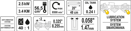 SPALINOWA PILARKA ŁAŃCUCHOWA 3,4KM