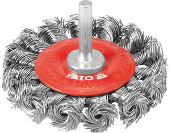 SZCZOTKA TARCZOWA Z TRZP. 75mm DRUT SPL