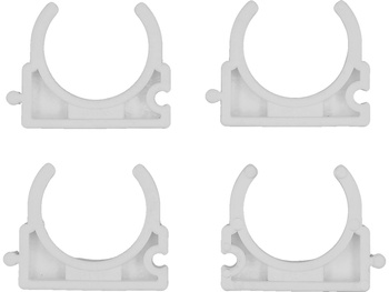 UCHWYTY, KLIPSY MONTAŻOWE, INSTALATORSKIE, OTWARTE DO RUR 28MM 4SZT.