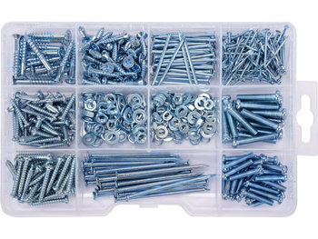ZESTAW WKRĘTY, GWOŹDZIE, 580SZT.