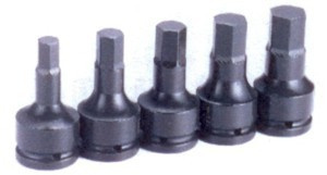 Zestaw bitów udarowych ampulowych z nasadką 3/4"