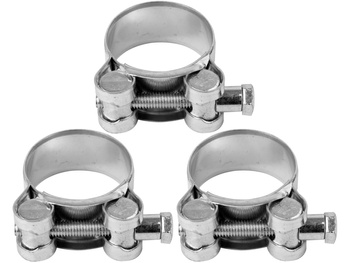 OBEJMA, OPASKA ŚRUBOWA, ZACISKOWA OCYNKOWANA GBS W1 32-35MM, 3SZT.