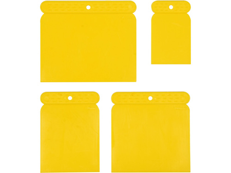 SZPACHLE JAPOŃSKIE PLASTIKOWE 4SZT. 50, 73, 98, 118MM