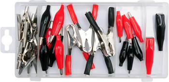 ZESTAW KROKODYLKÓW ELEKTRYCZNYCH 28SZT.