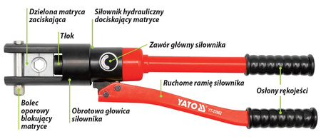 YT-22862 SZCZYPCE DO ZACISKANIA KOŃC. 16-300MM2