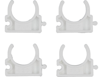 UCHWYTY, KLIPSY MONTAŻOWE, INSTALATORSKIE, OTWARTE DO RUR 20MM 4SZT.