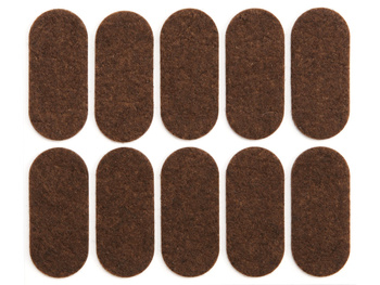 PODKŁADKI FILCOWE 20X45 MM BRĄZOWE