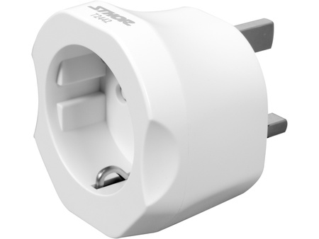 ADAPTER PODRÓŻNY Z EUROPEJSKIM GNIAZDEM I ANGIELSKĄ WTYCZKĄ, EUROPA - UK