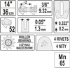 PROWADNICA ŁAŃCUCHA DO PILAREK 14" 3/8"P