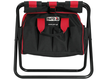 TORBA NARZĘDZIOWA Z KRZESEŁKIEM I KIESZENIAMI 42X29X30 CM