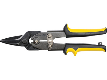 NOŻYCE DO BLACHY PROSTE, CR-NI, 2-KOLOROWA RĘKOJEŚĆ