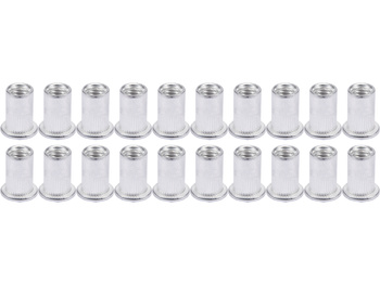 NITONAKRĘTKI ALUMINIOWE M4, 20SZT
Z KOŁNIERZEM PŁASKIM