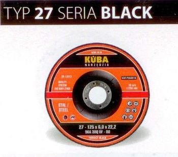 TARCZA 27 125X6X22,2 96A30QBF-80 BLACK PERFECT