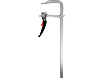 STALOWY ŚCISK ZAPADKOWY 500 X 120 MM TYPU F, LISTWA 22,0 X 10,6 MM, CHROMOWANY, SZYBKONASTAWNY