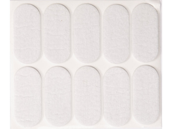 PODKŁADKI FILCOWE 20X45 MM BIAŁE