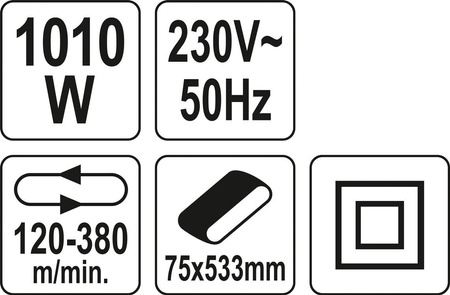 SZLIFIERKA TAŚMOWA 1010W 75MM X 533MM