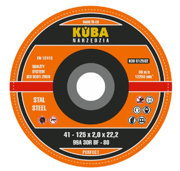 TARCZA 41 125X2X22,2 96A30RBF-80 PERFECT