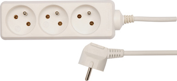 72508 PRZEDŁUŻACZ ELEKTR./BIAŁY/ 3G Z/U  5M VOREL