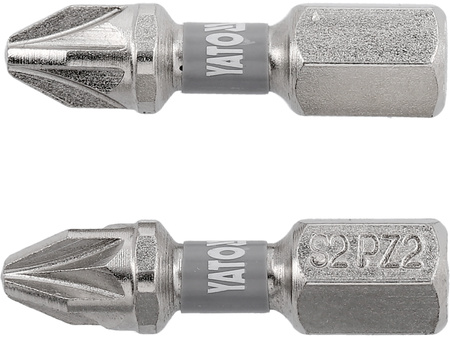 BITY 1/4"X25 MM PZ2 2 SZT NI

