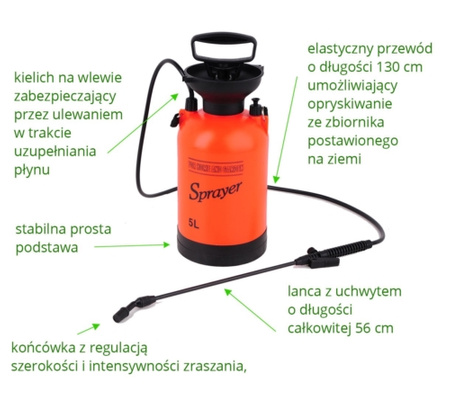 OPRYSKIWACZ CIŚNIEN. RĘCZNY 5L, SPRAYER