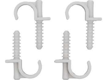 UCHWYTY MONTAŻOWE, INSTALATORSKIE Z KOŁKIEM SZYBKIEGO MONTAŻU DO RUR 18MM 4SZT.
