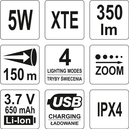 LATARKA 5W USB, 94X27MM