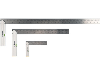 KĄTOWNIKI METALOWE  ZE STOPKĄ I LIBELLĄ  150/400/700 MM