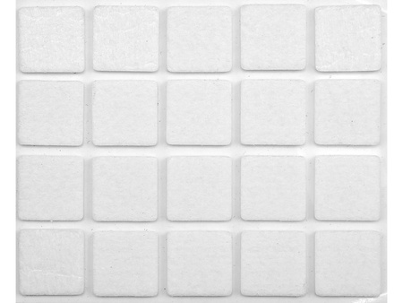 PODKŁADKI FILCOWE 20X20 MM BIAŁE