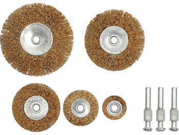 SZCZOTKI DRUCIANE TARCZOWE, 5 SZT.