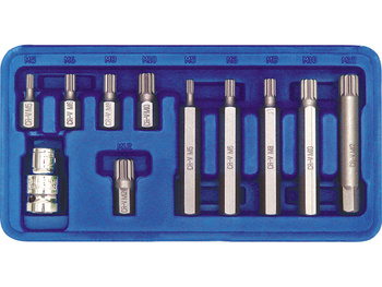 KLUCZE SPECJALNE SPLINE M5-M12, 11 SZT.