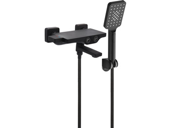 BATERIA WANNOWA TERMOSTATYCZNA NOIR 2 Z ZESTAWEM PRYSZNICOWYM