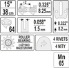 PROWADNICA ŁAŃCUCHA DO PILAREK 15" .325U