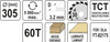 TARCZA WIDIOWA DO DREWNA 305X60TX30MM