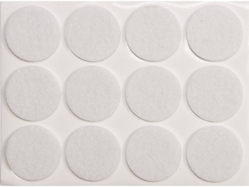 PODKŁADKI FILCOWE 28 MM BIAŁE