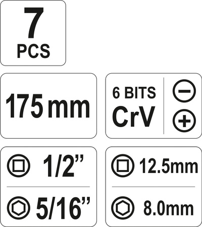 WKRĘTAK UDAROWY CRV 6-KOŃCÓWEK