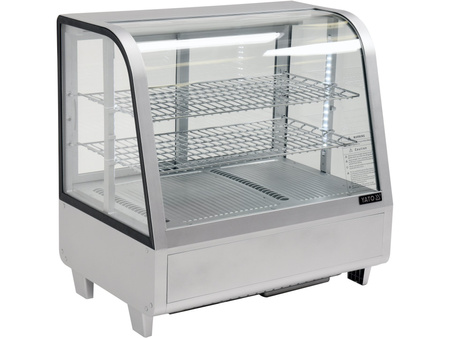 WITRYNA CHŁODNICZA 100L 68X45X67 SREBRNA