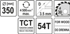 TARCZA WIDIOWA 350X54TX30 MM