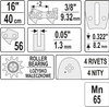 PROWADNICA ŁAŃCUCHA DO PILAREK 16" 3/8"P