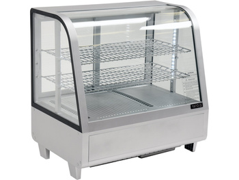 WITRYNA CHŁODNICZA 100L 68X45X67 SREBRNA