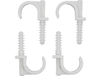 UCHWYTY MONTAŻOWE, INSTALATORSKIE Z KOŁKIEM SZYBKIEGO MONTAŻU DO RUR 25MM 4SZT.